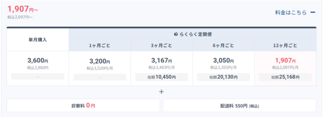 DMMオンラインクリニックAGA‗予防プラン